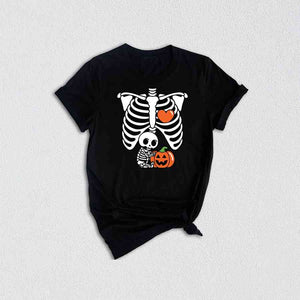 Skeleton Baby Shirt, Halloween Maternity Shirt, Skeleton Maternity Shirt, Baby Announcement Shirt, Pregnancy Reveal Shirt, New Mom Shirt