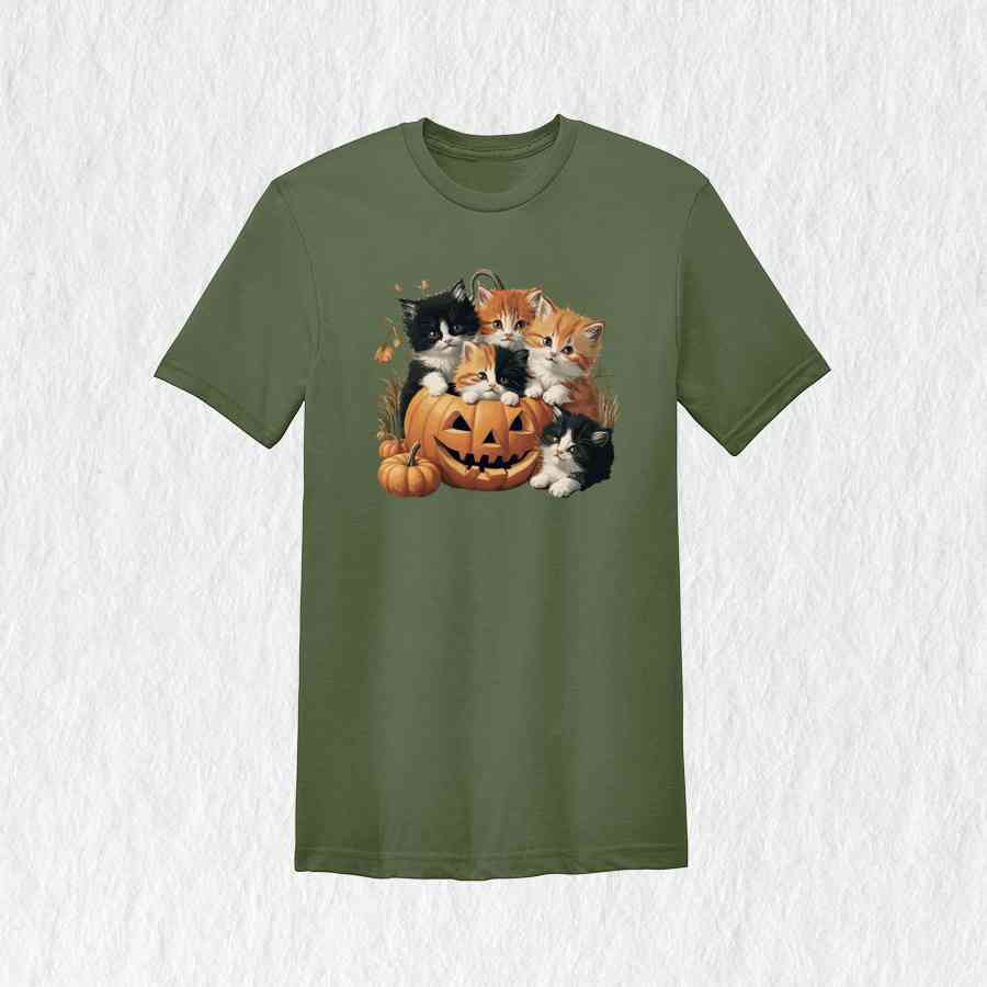 Vintage 90s Cat Halloween Shirt, Retro Halloween Shirt, Spooky Season Tee, Pumpkin Shirt, Halloween Shirt, Vintage Halloween Shirt