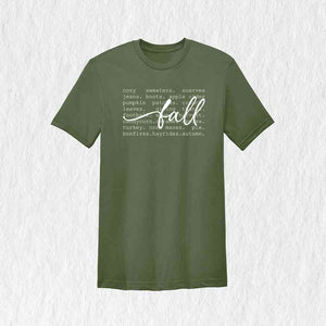 Fall Words Shirt, Fall Shirt, Autumn Shirt, Hello Fall Shirt, Thanksgiving Gift, Women's Fall Tees, Fall Season Shirt