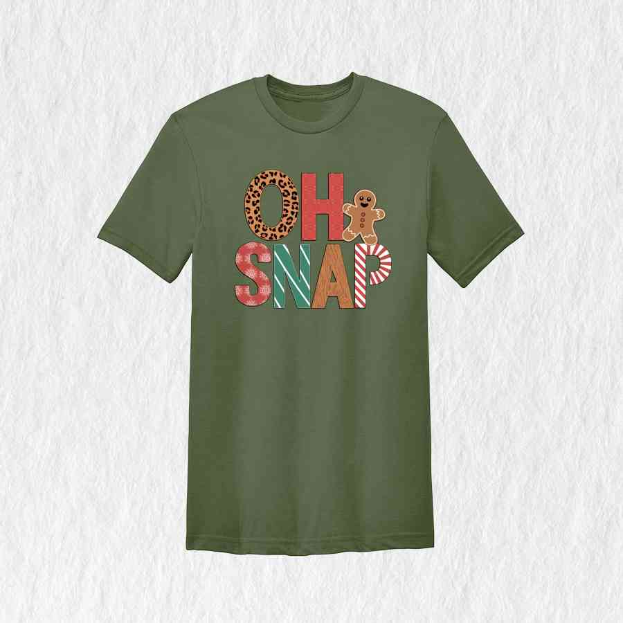 Oh Snap Shirt, Gingerbread Christmas Shirt, Funny Christmas Shirt, Christmas Shirt, Gingerbread Shirt, Holiday Gift