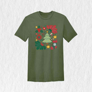 Boho Christmas Shirt, Christmas Tree Shirt, Cute Christmas Shirt, Retro Christmas Shirt, Christmas Gift, Christmas Gift Shirt, Xmas Shirt