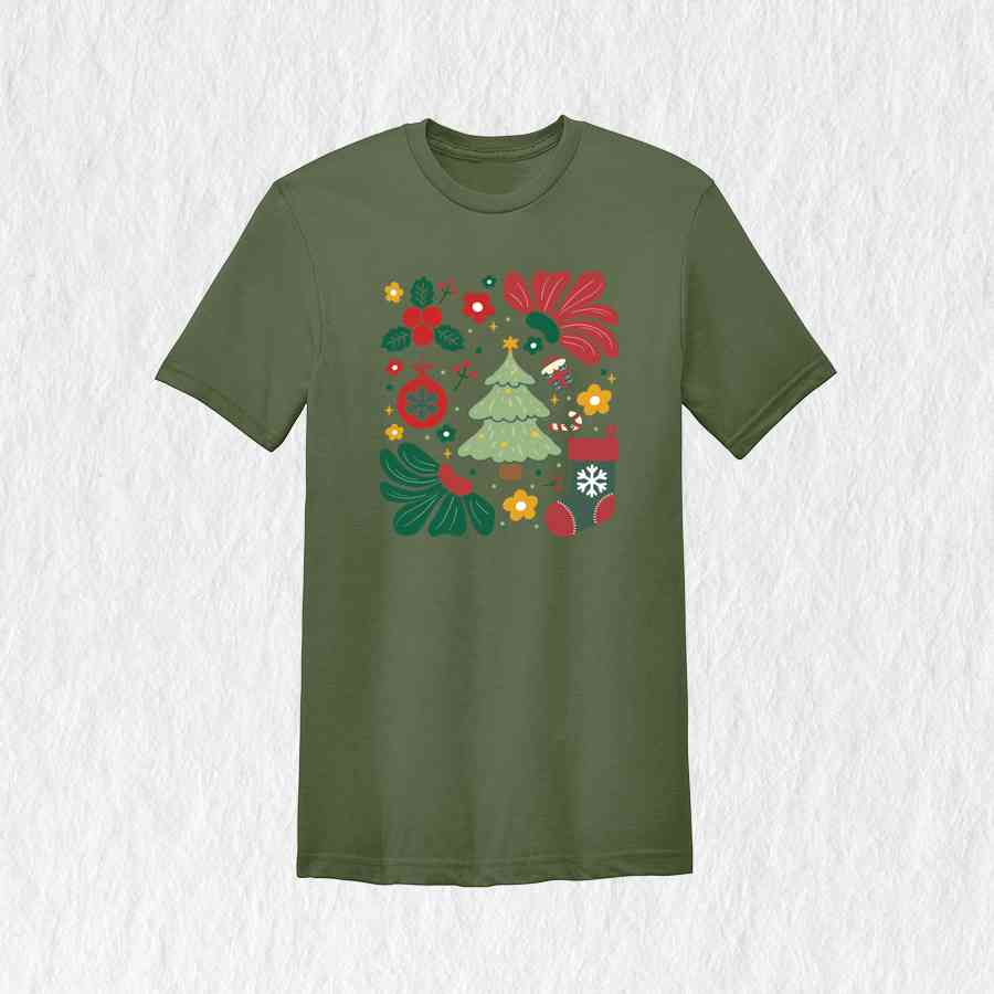 Boho Christmas Shirt, Christmas Tree Shirt, Cute Christmas Shirt, Retro Christmas Shirt, Christmas Gift, Christmas Gift Shirt, Xmas Shirt