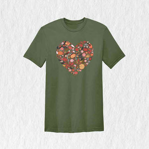 Fall Heart Shirt, Fall Season Shirt, Fall Shirt, Pumpkin Heart Shirt, Thanksgiving Shirt, Pumpkin Patch Shirt, Fall Leaves Tee