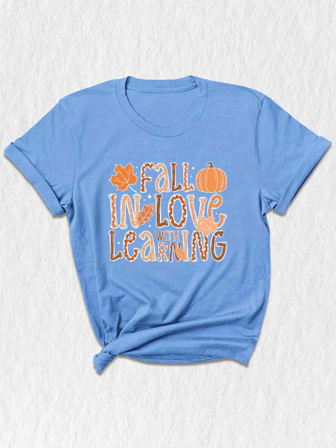 Fall In Love With Learning Shirt, Fall Shirt, Pumpkin Shirt, Autumn Leaves Shirt, School Fall Shirt, Thanksgiving Shirt, Fall Pumpkin Shirt