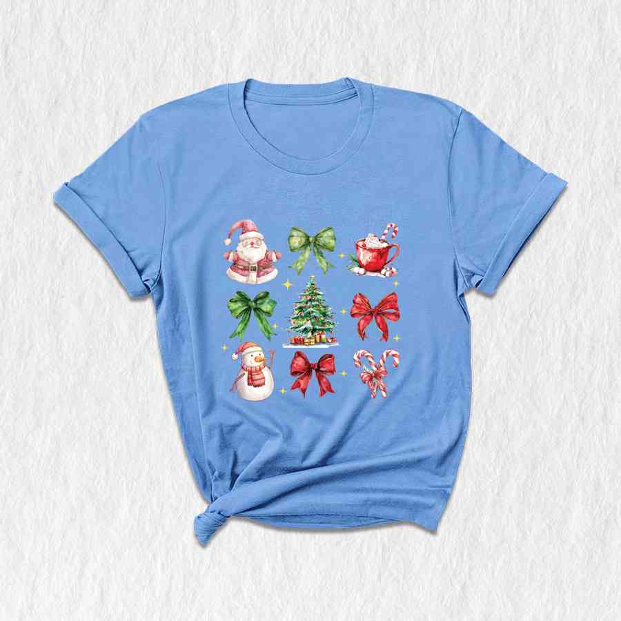 Christmas Coquette Bow Shirt, Christmas Tree Shirt, Christmas Shirt, Gingerbread Cookies Christmas Shirt, Christmas Gift Shirt, Bow Shirt