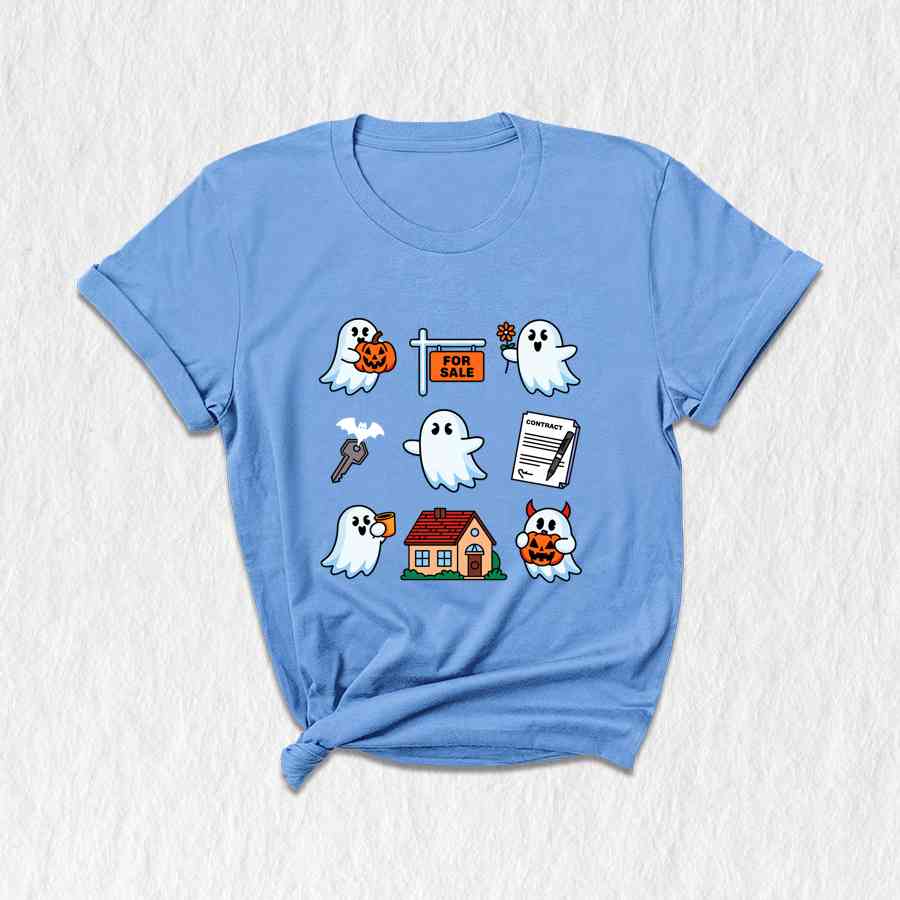 Real Estate Halloween Shirt, Cute Real Estate Tee, Agent Shirt, Fall Real Estate Gift, Halloween Ghost Shirt, Broker Shirt