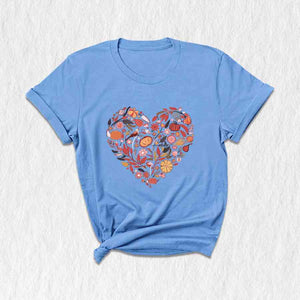 Fall Heart Shirt, Fall Season Shirt, Fall Shirt, Pumpkin Heart Shirt, Thanksgiving Shirt, Pumpkin Patch Shirt, Fall Leaves Tee