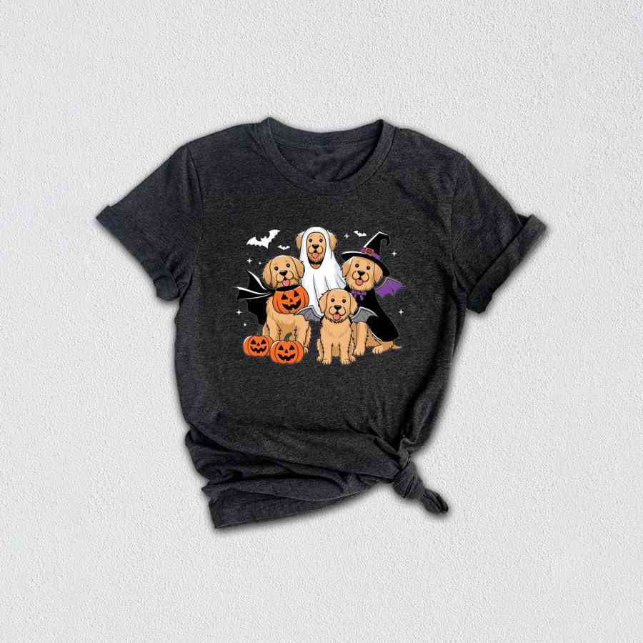 Halloween Dog Shirt, Cute Halloween Shirt, Ghost Dog Shirt, Dog Lover Gift, Dog Halloween Shirt, Golden Mama Shirt