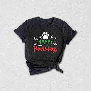 Happy Pawlidays Shirt, Christmas Dog Shirt, Dogs Shirt, Merry Woofmas Shirt, Funny Christmas Shirt, Puppy Christmas Shirt, Holiday Shirt