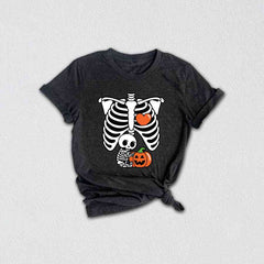 Skeleton Baby Shirt, Halloween Maternity Shirt, Skeleton Maternity Shirt, Baby Announcement Shirt, Pregnancy Reveal Shirt, New Mom Shirt