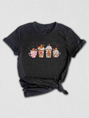 Gingerbread Christmas Coffee Shirt, Christmas Coffee Shirt, Holiday Shirt, Xmas Shirt, Coffee Lover Shirt, Latte Drink Shirt, Cozy Shirt