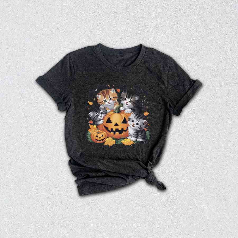 Vintage 90s Cat Halloween Shirt, Retro Halloween Shirt, Spooky Pumpkin Tee, Pumpkin Shirt, Halloween Shirt, Vintage Halloween Shirt