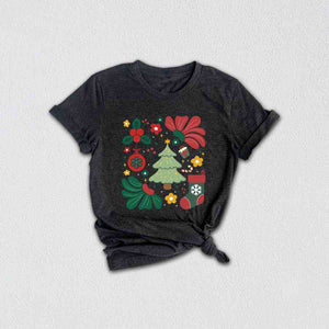 Boho Christmas Shirt, Christmas Tree Shirt, Cute Christmas Shirt, Retro Christmas Shirt, Christmas Gift, Christmas Gift Shirt, Xmas Shirt