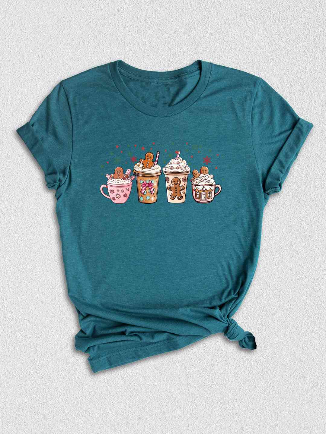 Gingerbread Christmas Coffee Shirt, Christmas Coffee Shirt, Holiday Shirt, Xmas Shirt, Coffee Lover Shirt, Latte Drink Shirt, Cozy Shirt