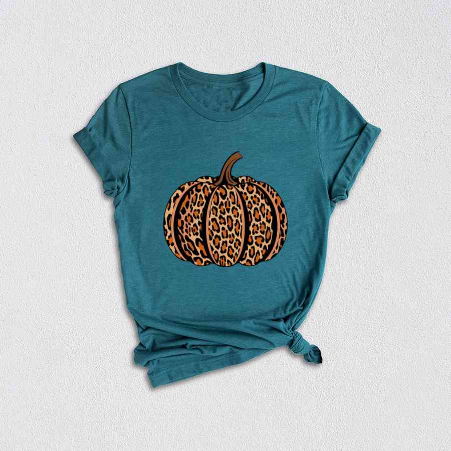 Leopard Pumpkin Shirt, Cute Leopard Pumpkin Tee, Thanksgiving Shirt, Family Thanksgiving Shirt, Fall Lover Shirt, Cute Pumpkin Shirt