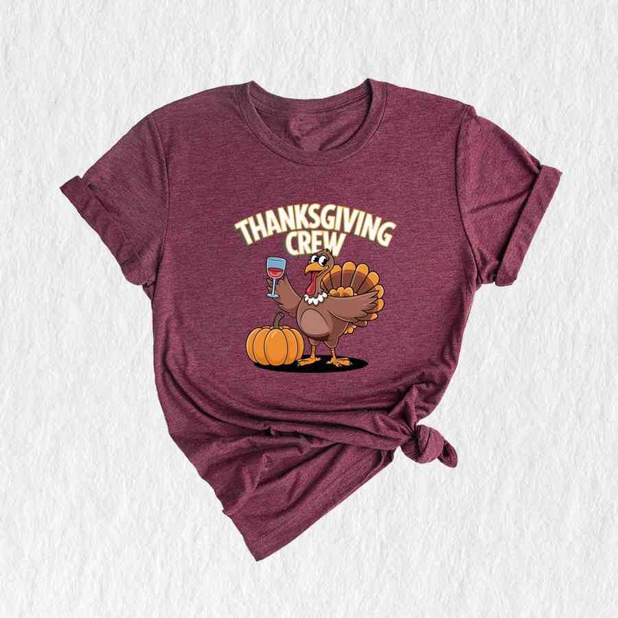 Thanksgiving Crew Shirt, Thanksgiving Gift, Cute Thanksgiving Shirt, Matching Thanksgiving Shirt, Thanksgiving Day Gifts