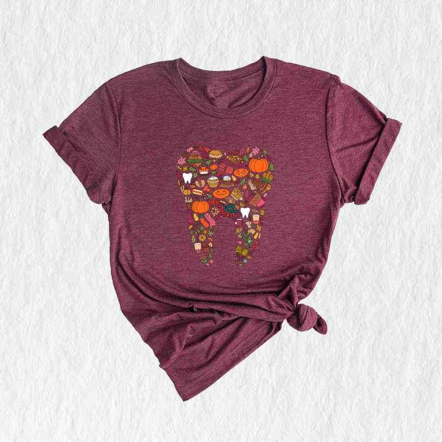 Thanksgiving Teeth Shirt, Dental Tooth Shirt, Fall Shirt, Dental Hygienist Shirt, Thanksgiving Shirt, Dentist Shirt, Dental Assistant Shirts