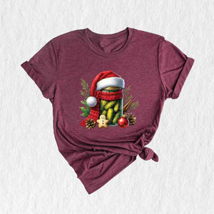 Christmas Pickles Shirt, Funny Christmas Pickle Shirt, Retro Canned Pickles Shirt, Pickle Lover Shirt, Christmas Gift, Pickle Xmas Shirt