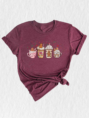 Gingerbread Christmas Coffee Shirt, Christmas Coffee Shirt, Holiday Shirt, Xmas Shirt, Coffee Lover Shirt, Latte Drink Shirt, Cozy Shirt