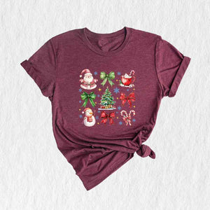 Christmas Coquette Bow Shirt, Christmas Tree Shirt, Christmas Shirt, Gingerbread Cookies Christmas Shirt, Christmas Gift Shirt, Bow Shirt