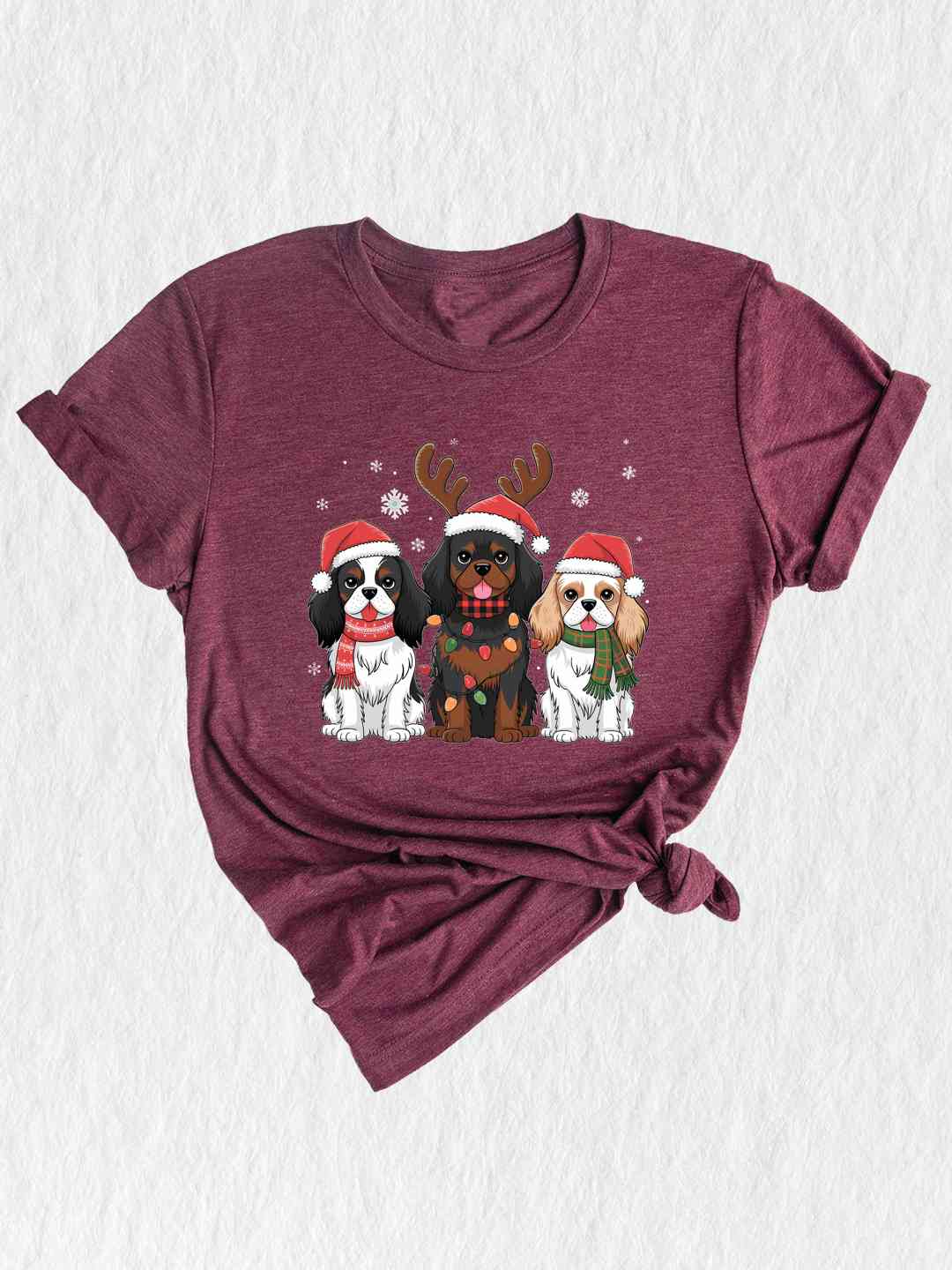 Dogs Christmas Shirt, Christmas Shirt, Dog Lover Shirt, King Charles Spaniel Shirt, Dog Mom Shirt, Dog Lover Gift