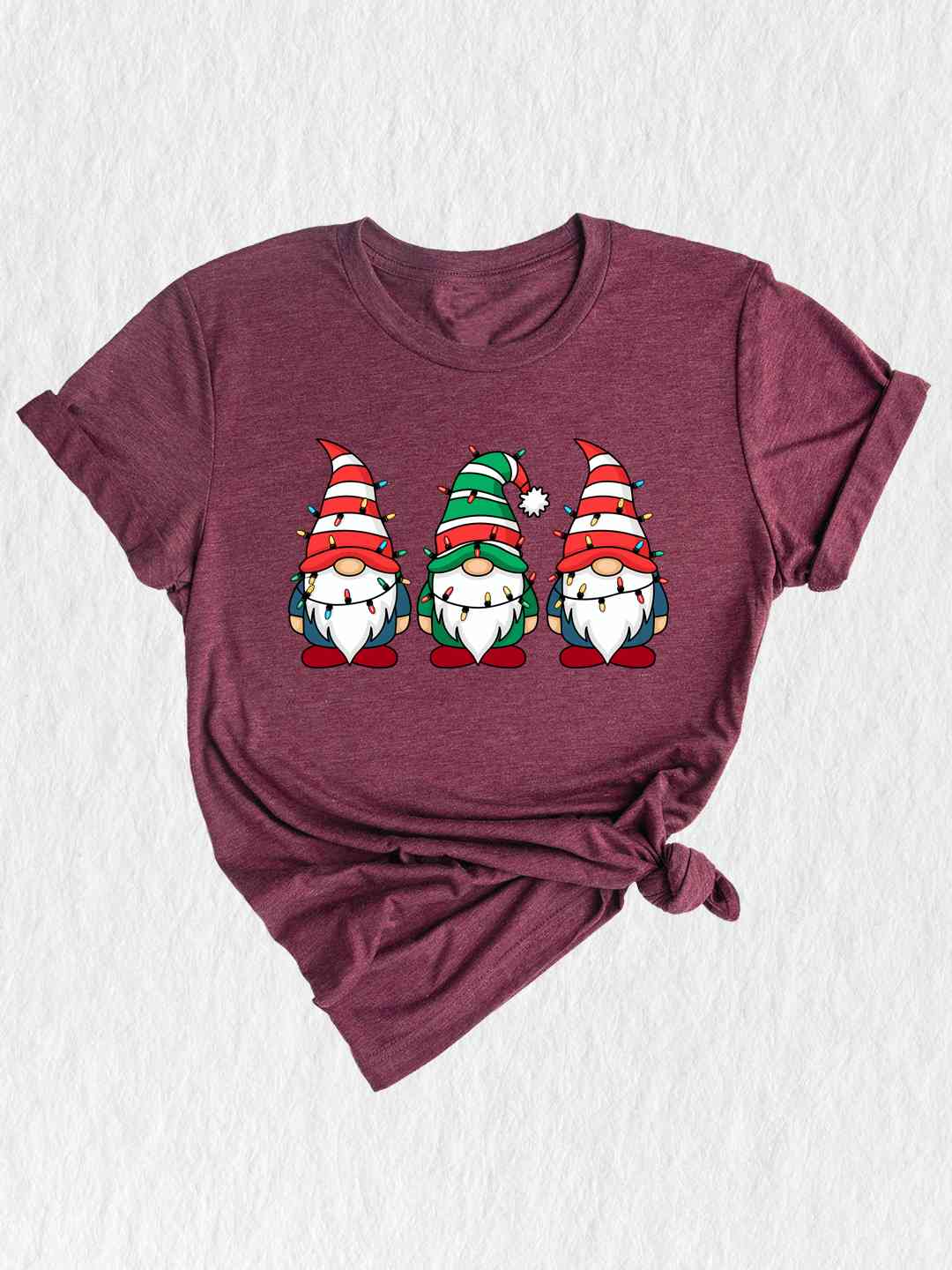 Christmas Gnome Shirt, Cute Gnomes Shirts, Christmas Lights Shirts, Merry Family Shirt, Funny Gnome with Lights Shirt