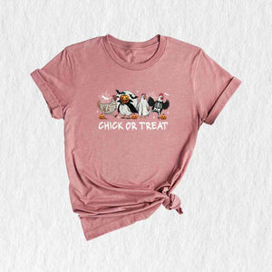 Chick Or Treat Shirt, Funny Halloween Chicken Shirt, Farm Animal Halloween, Spooky Season Shirt, Spooky Vibes Shirt, Halloween Ghost Tee