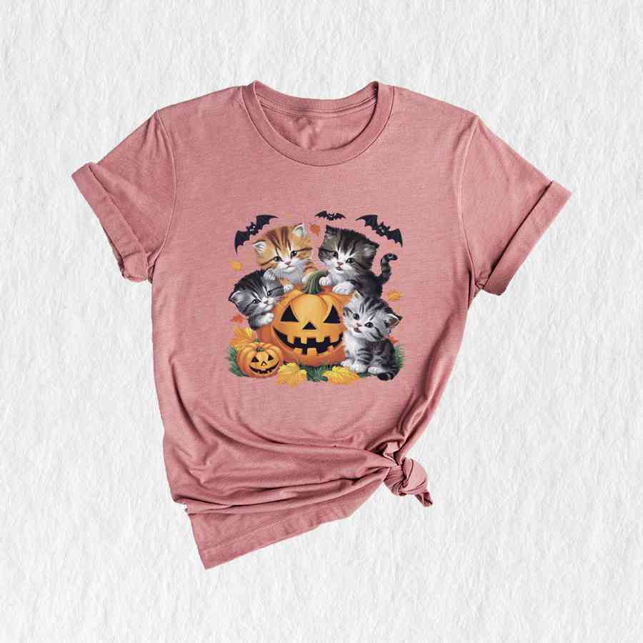 Vintage 90s Cat Halloween Shirt, Retro Halloween Shirt, Spooky Pumpkin Tee, Pumpkin Shirt, Halloween Shirt, Vintage Halloween Shirt