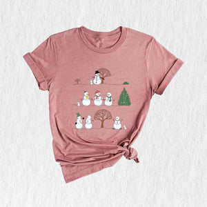 Christmas Snowman Shirt, Winter Shirt, Snowman Shirt, Cute Snowman Shirt, Christmas Shirt, Family Christmas Shirts