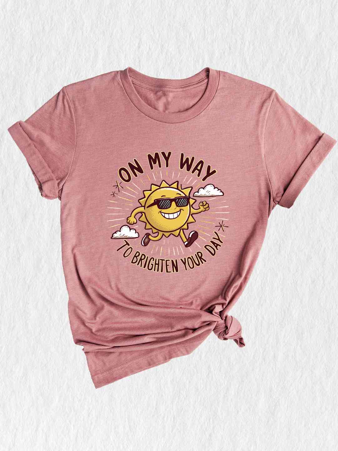 On My Way To Brighten Your Day Shirt, Cute Sun Shirt, Good Vibes Shirt, Positivity Kids Shirt, Sunshine Shirt, Funny Sun Shirt