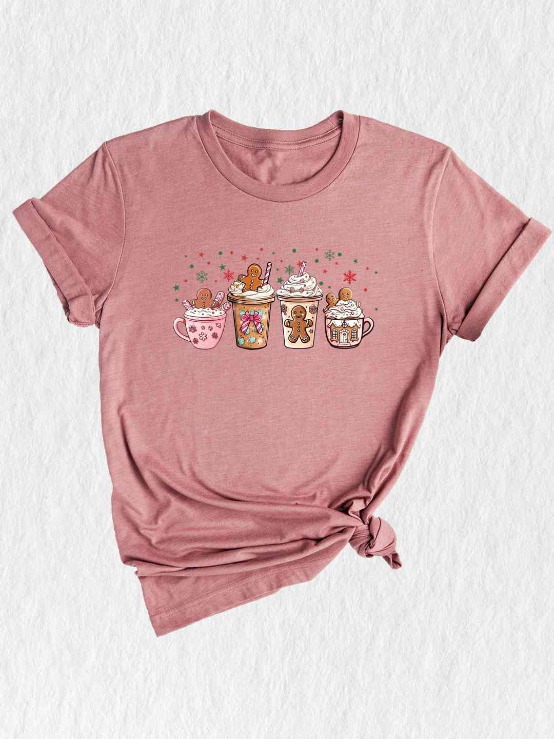 Gingerbread Christmas Coffee Shirt, Christmas Coffee Shirt, Holiday Shirt, Xmas Shirt, Coffee Lover Shirt, Latte Drink Shirt, Cozy Shirt