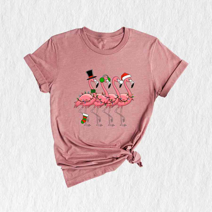 Flamingo Christmas shirt, Cute Flamingo Shirt, Pink Flamingo Shirt, Flamingo Lover Gift, Funny Flamingo Shirt, Christmas Shirt