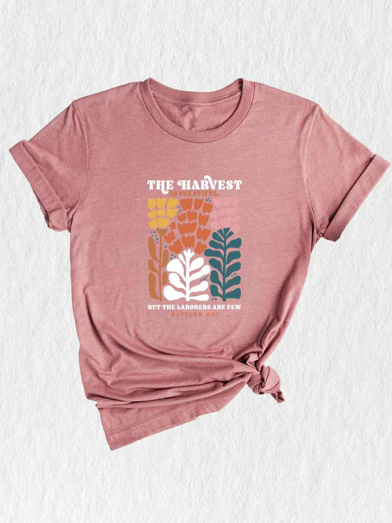 The Harvest Is Plentiful But The Laborers Are Few Shirt, Bible Verse Fall Shirt, Christian Fall Shirt, Floral Fall Shirt, Jesus Shirt