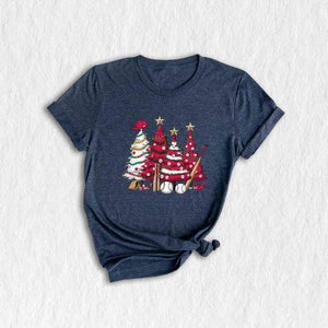 Baseball Xmas Trees Tee, Baseball Lover Gift, Christmas Tree Shirt, Baseball Christmas Trees, Baseball Tree T-shirt, Boy Christmas Shirt