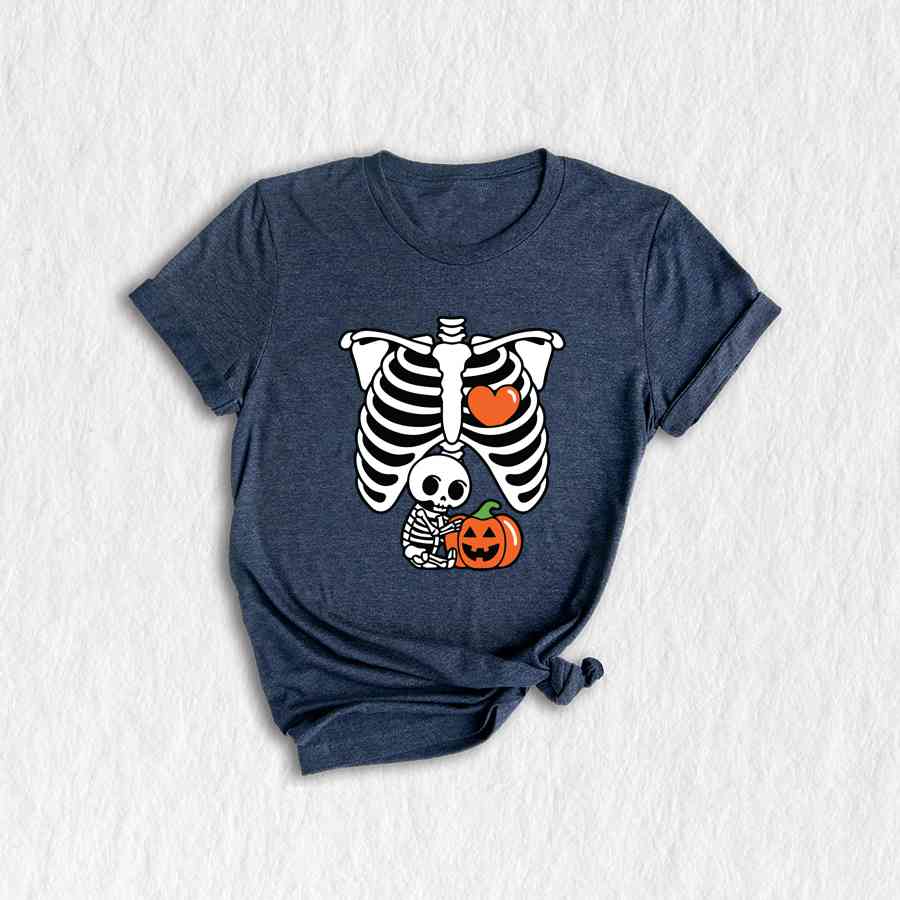 Skeleton Baby Shirt, Halloween Maternity Shirt, Skeleton Maternity Shirt, Baby Announcement Shirt, Pregnancy Reveal Shirt, New Mom Shirt