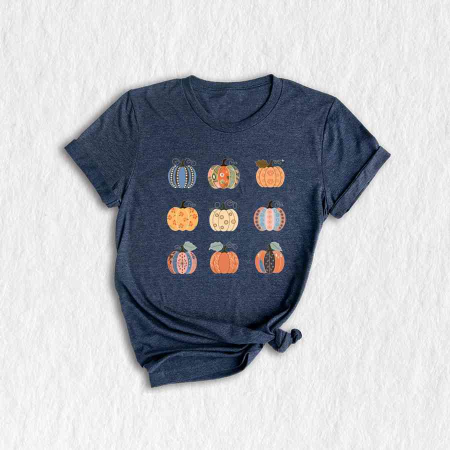 Floral Pumpkin Shirt, Halloween Shirt, Halloween Pumpkin shirt, Fall shirt, Fall Season Shirt, Pumpkin Shirt, Autumn Shirt