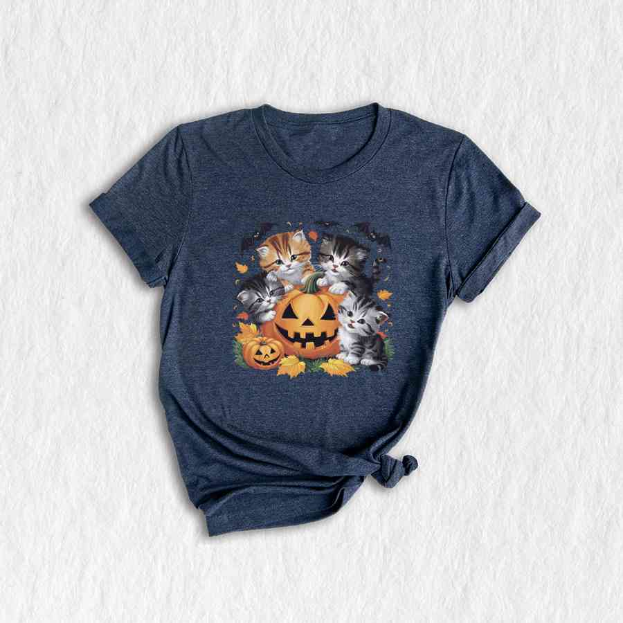 Vintage 90s Cat Halloween Shirt, Retro Halloween Shirt, Spooky Pumpkin Tee, Pumpkin Shirt, Halloween Shirt, Vintage Halloween Shirt