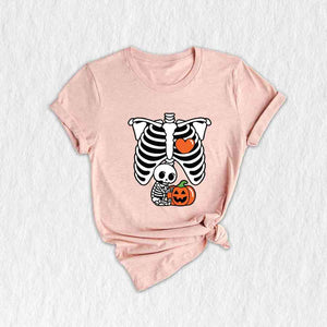 Skeleton Baby Shirt, Halloween Maternity Shirt, Skeleton Maternity Shirt, Baby Announcement Shirt, Pregnancy Reveal Shirt, New Mom Shirt