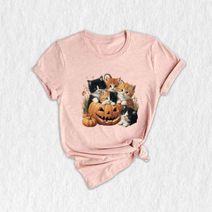 Vintage 90s Cat Halloween Shirt, Retro Halloween Shirt, Spooky Season Tee, Pumpkin Shirt, Halloween Shirt, Vintage Halloween Shirt