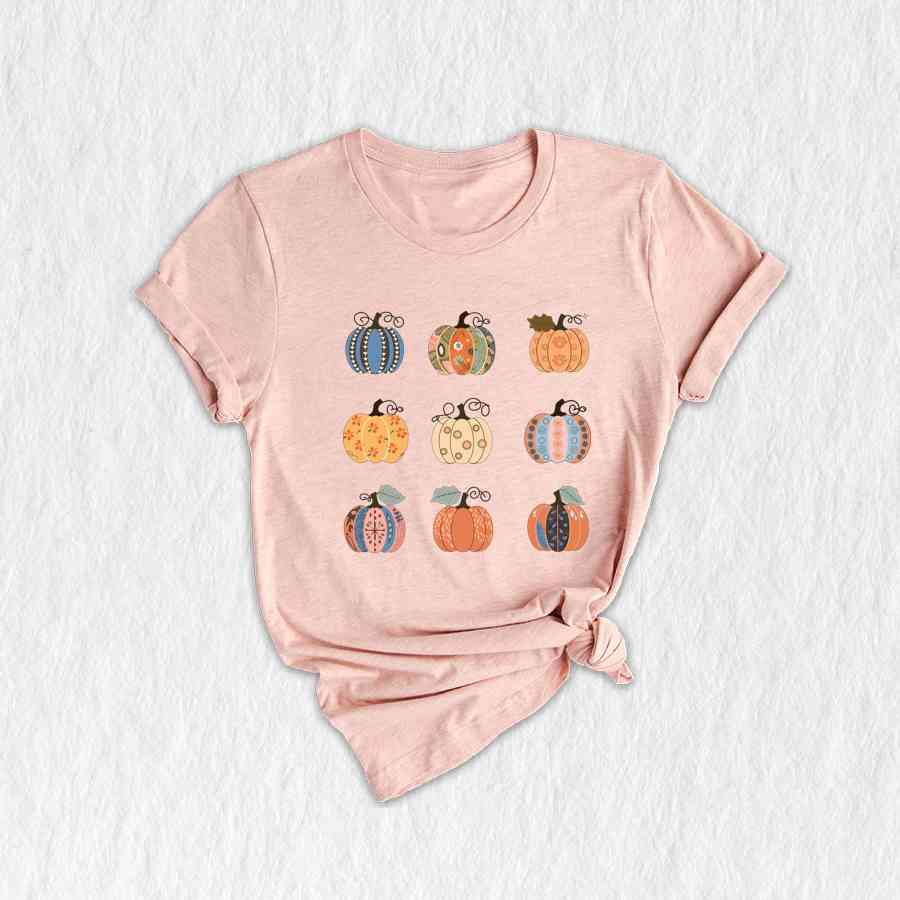 Floral Pumpkin Shirt, Halloween Shirt, Halloween Pumpkin shirt, Fall shirt, Fall Season Shirt, Pumpkin Shirt, Autumn Shirt