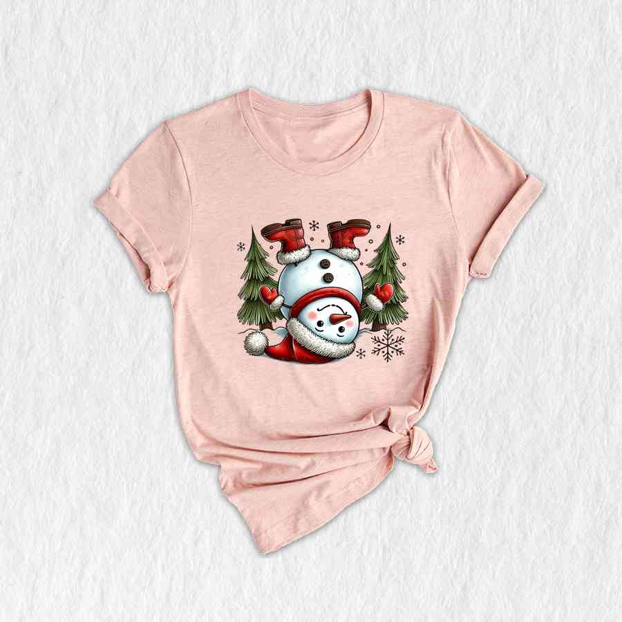 Cute Snowman Shirt, Christmas Tree Shirt, Cute Christmas Shirt, Snowman Shirt, Santa Shirt, Snowman Apparel, Christmas Snowman