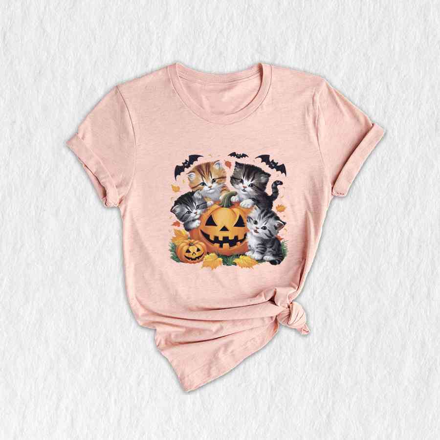 Vintage 90s Cat Halloween Shirt, Retro Halloween Shirt, Spooky Pumpkin Tee, Pumpkin Shirt, Halloween Shirt, Vintage Halloween Shirt