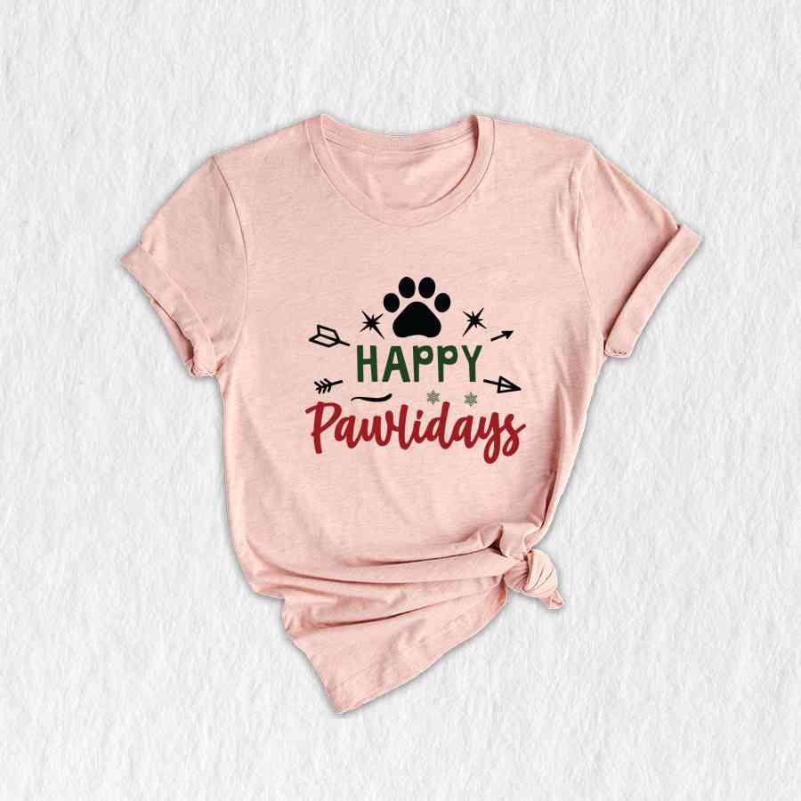 Happy Pawlidays Shirt, Christmas Dog Shirt, Dogs Shirt, Merry Woofmas Shirt, Funny Christmas Shirt, Puppy Christmas Shirt, Holiday Shirt