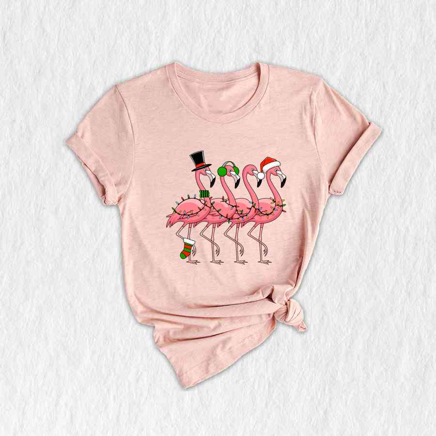 Flamingo Christmas shirt, Cute Flamingo Shirt, Pink Flamingo Shirt, Flamingo Lover Gift, Funny Flamingo Shirt, Christmas Shirt