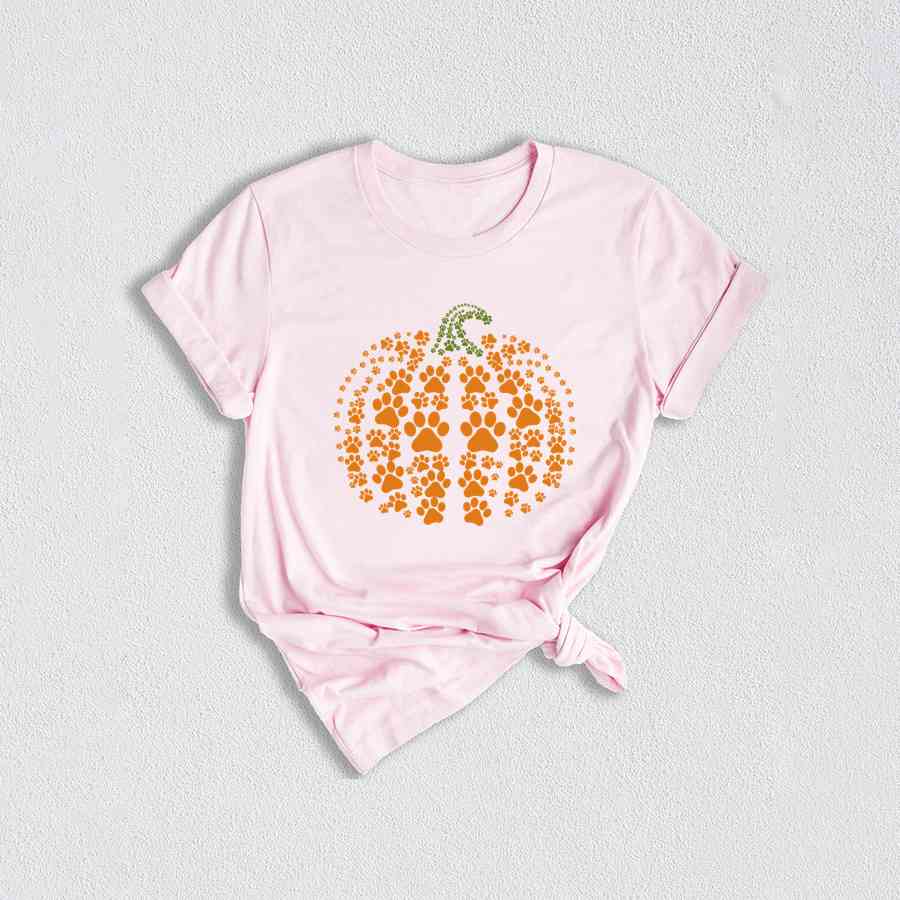 Paw Pumpkin Shirt, Pumpkin Dog Shirt, Dog Fall Shirt, Retro Pumpkin Shirt, Thanksgiving Gift, Pumpkin Season Shirt