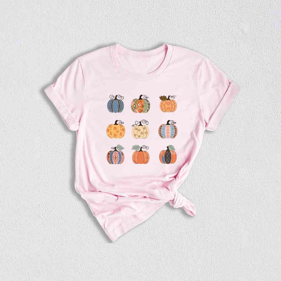 Floral Pumpkin Shirt, Halloween Shirt, Halloween Pumpkin shirt, Fall shirt, Fall Season Shirt, Pumpkin Shirt, Autumn Shirt