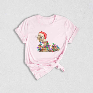 Squirrel Christmas Lights Shirt, Christmas Animal T-Shirt, Xmas Party Shirt, Family Christmas Tee, Christmas Holiday Gifts