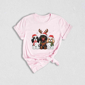 Dogs Christmas Shirt, Christmas Shirt, Dog Lover Shirt, King Charles Spaniel Shirt, Dog Mom Shirt, Dog Lover Gift