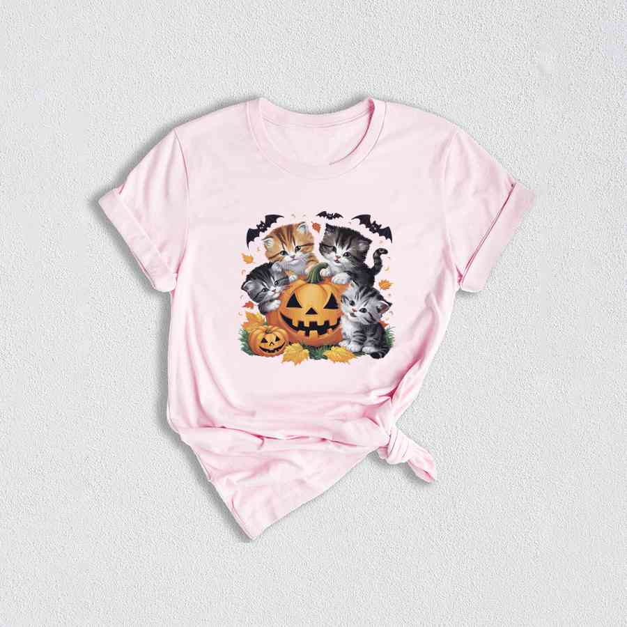 Vintage 90s Cat Halloween Shirt, Retro Halloween Shirt, Spooky Pumpkin Tee, Pumpkin Shirt, Halloween Shirt, Vintage Halloween Shirt