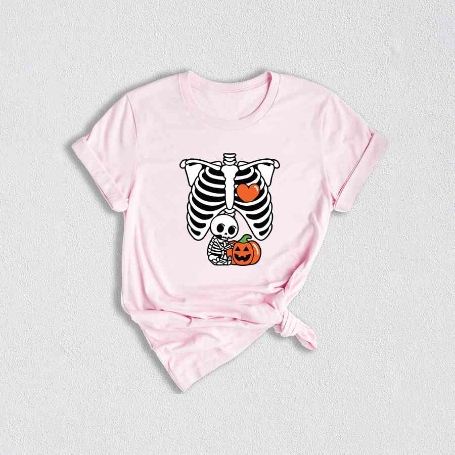 Skeleton Baby Shirt, Halloween Maternity Shirt, Skeleton Maternity Shirt, Baby Announcement Shirt, Pregnancy Reveal Shirt, New Mom Shirt